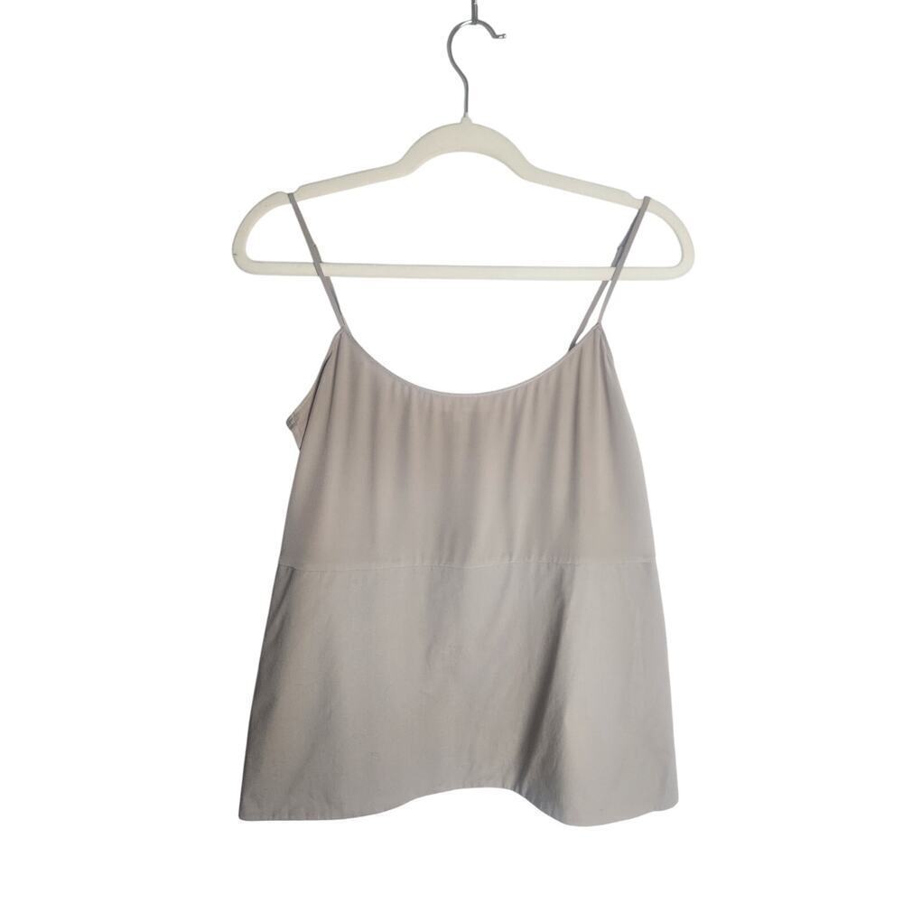 Dorothee Schumacher silk cotton split back tank shell sz 2 small Careerwear work